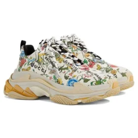 Balenciaga x Gucci Triple S-Sneakers ”The Hacker Project Floral” 681068-UL110-8461