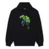 Balenciaga x Marvel Hulk-luvtröja, medium passform ”Black” 600583TLV581000