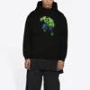 Balenciaga x Marvel Hulk-luvtröja, medium passform ”Black” 600583TLV581000
