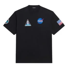 Balenciaga x NASA Crossover Space Retro kortärmad T-shirt ”Black” 651795TKVD71070 Balenciaga x NASA Crossover Space Retro kortärmad T-shirt ”Black” 651795TKVD71070