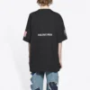 Balenciaga x NASA Crossover Space Retro kortärmad T-shirt ”Black” 651795TKVD71070
