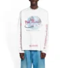 Balenciaga x Pink Martini långärmad T-shirt i oversize-modell ”Ecru” 699191TMVN99800