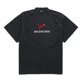Balenciaga x Puma Oversized T-shirtar ”Black Faded” 831305TTVA61041 Balenciaga x Puma Oversized T-shirtar ”Black Faded” 831305TTVA61041