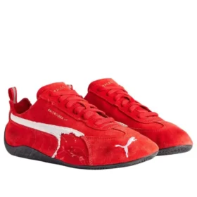 Balenciaga x Puma Speedcat Suede ”Distressed Red White” 847146WSDSD6910