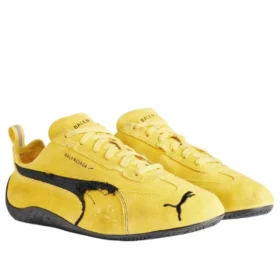 Balenciaga x Puma Speedcat Suede ”Distressed Yellow Black” 847146WSDSD7010