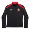 Balenciaga x Puma T-shirt med halv dragkedja ”Black Red” 846996TTVB11076