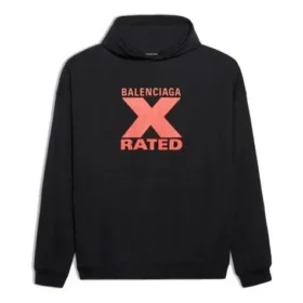 Balenciaga X-Rated för män, svart/röd/svart 620973TIVA81076