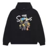 Balenciaga x THE SIMPSONS bomullströja med huva, vid passform ”Black” 674986TLVG81000