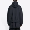 Balenciaga x THE SIMPSONS bomullströja med huva, vid passform ”Black” 674986TLVG81000