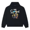 Balenciaga x THE SIMPSONS bomullströja med huva, vid passform ”Black” 675003TLVG81000