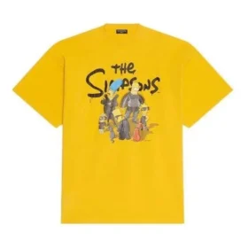 Balenciaga x THE SIMPSONS Oversized bomullströja ”Yellow” 676589TLVG77200