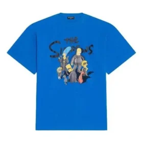 Balenciaga x The Simpsons Oversized T-shirt ”Blue” 676589TLVG74210