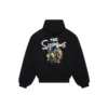Balenciaga x The Simpsons vadderad bomber-hoodie ”Black” 657115TLVG71000