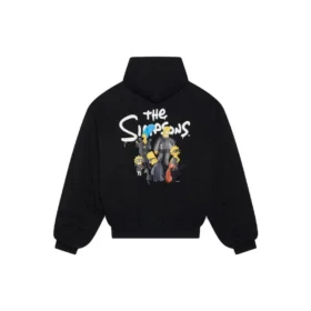Balenciaga x The Simpsons vadderad bomber-hoodie ”Black” 657115TLVG71000 Balenciaga x The Simpsons vadderad bomber-hoodie ”Black” 657115TLVG71000