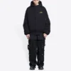 Balenciaga x The Simpsons vadderad bomber-hoodie ”Black” 657115TLVG71000