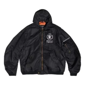 Balenciaga x WFP Light Hooded Bomber ”Black” 752178TLO251000