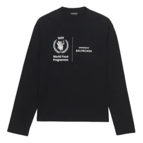 Balenciaga x WFP långärmad T-shirt, medium passform ”Black” 612967THV841000