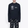 Balenciaga x WFP långärmad T-shirt, medium passform ”Black” 612967THV841000