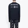 Balenciaga x WFP långärmad T-shirt, medium passform ”Black” 612967THV841000