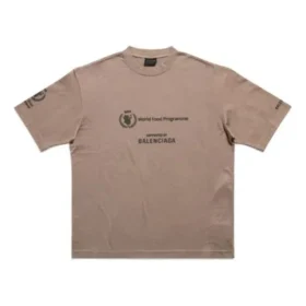 Balenciaga x WFP T-shirtar, medium passform ”Beige” 612966TMVL27761