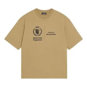 Balenciaga x WFP T-shirtar, medium passform, ”Khaki” 612966THV849605