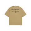 Balenciaga x WFP T-shirtar, medium passform, ”Khaki” 612966THV849605