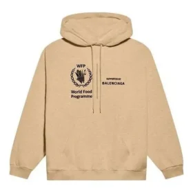 Balenciaga x World Food Programme Luvtröja i medium passform ”Beige” 600583TJVK49605 Balenciaga x World Food Programme Luvtröja i medium passform ”Beige” 600583TJVK49605