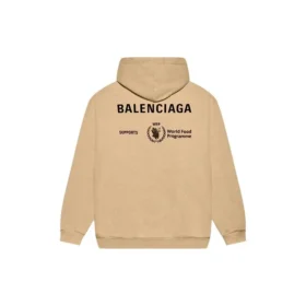 Balenciaga x World Food Programme Luvtröja i medium passform ”Beige” 600583TJVK49605 Balenciaga x World Food Programme Luvtröja i medium passform ”Beige” 600583TJVK49605