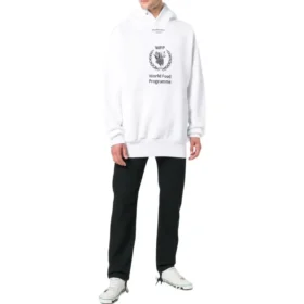 Balenciaga x World Food Programme-luvtröja ”White Black” 541870TCV343307 Balenciaga x World Food Programme-luvtröja ”White Black” 541870TCV343307