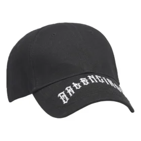Balenciga-keps med broderad tatueringslogotyp ”Black” 570102410B71077