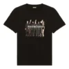 Bandporträtttryck, logotyp, retro, kortärmad, unisex, svart 612965TIVA11000