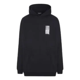 Barcode bomullsluvtröja med huva ”Black” 651799TKVE61070