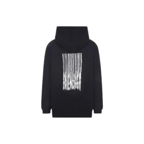 Barcode bomullsluvtröja med huva ”Black” 651799TKVE61070