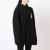 Barcode bomullsluvtröja med huva ”Black” 651799TKVE61070