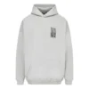 Barcode bomullsluvtröja med huva ”Grey” 651799TKVE68174