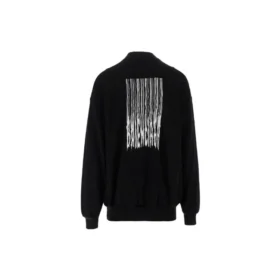 Barcode-tröja med rund hals ”Black” 652981TKVE61070