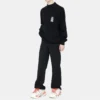 Barcode-tröja med rund hals ”Black” 652981TKVE61070