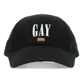 Baseballkeps i bomullstwill med broderad Pride-logotyp ”Black” 670811410B21000