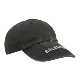 Baseballkeps i tvättad Denim med logotyp ”Svart/Vit” 617160-4A2B4-1077