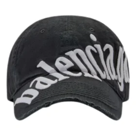 Baseballkeps med diagonalt logo ”Black White” 680738410B21077