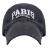 Baseballkeps med Paris-logotyp ”Washed Black White” 680748-410B2
