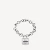 Bb-armband med hänglås i silver/antik silver Bb-armband med hänglås i silver/antik silver