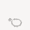 Bb-armband med hänglås i silver/antik silver Bb-armband med hänglås i silver/antik silver