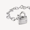 Bb-armband med hänglås i silver/antik silver Bb-armband med hänglås i silver/antik silver