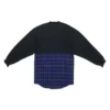 BB Authentic T-shirt med lappar och långa ärmar ”Black Blue” 698227TMM085212