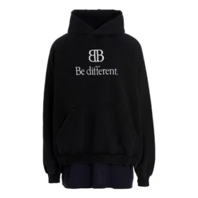 BB Be Different T-shirt-luvtröja med lappar ”Black” 720406TNVV11070