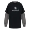 BB Be Different T-shirt med lappar, långärmad T-shirt ”Black Grey” 720407TNVV31070