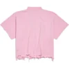 BB Classic Balenciaga kort T-shirt i oversized-modell ”Pink” 783399TQVS85708
