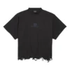 BB Classic Balenciaga kort T-shirt i oversized-modell ”Svart” 783399TQVS81083