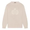 BB Laurel Crown Logo stickad tröja med rund hals ”Beige” 664369T32119028